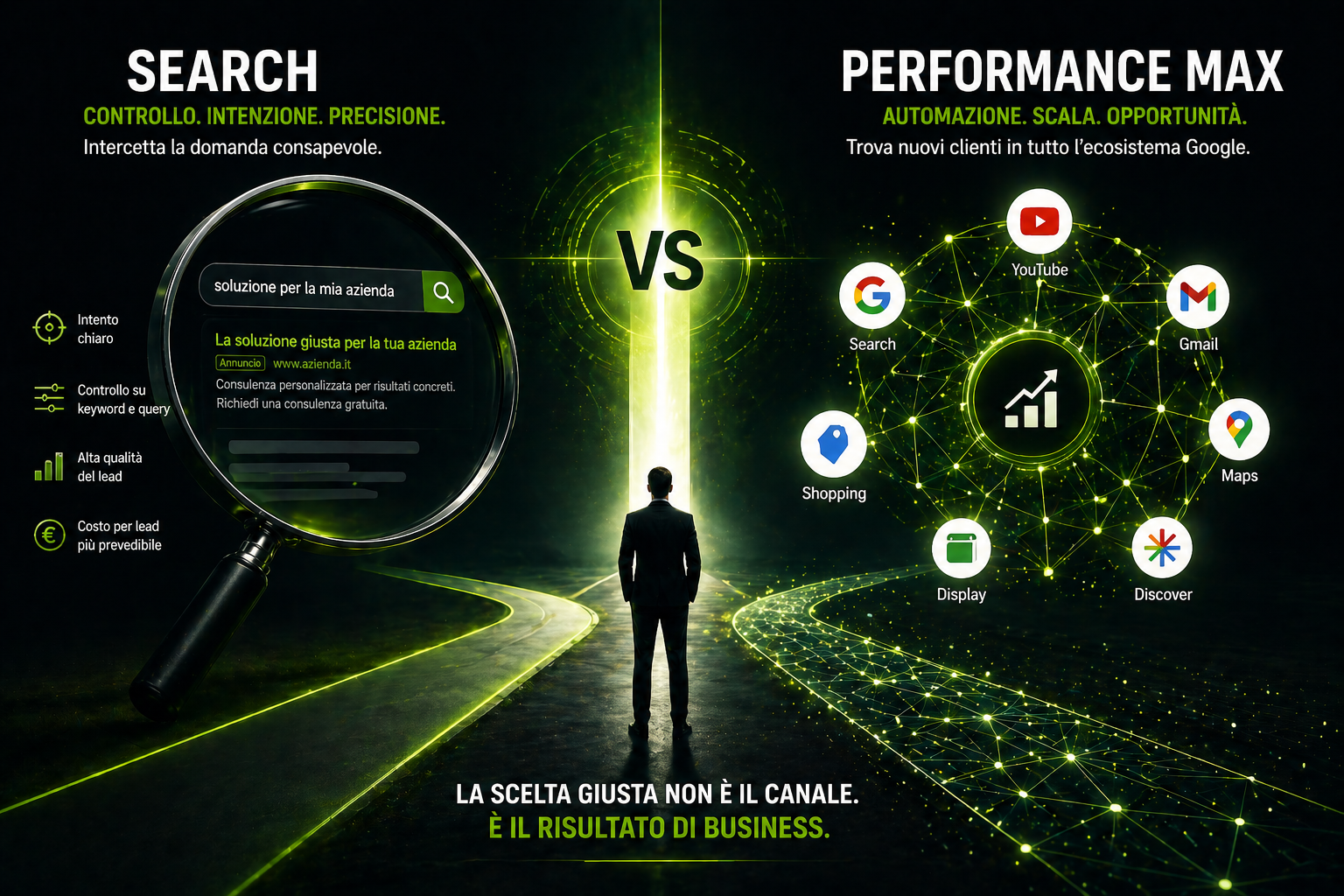 Campagne Search vs Performance Max