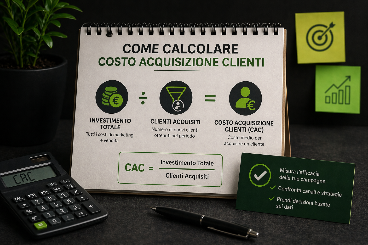 Come calcolare costo acquisizione clienti