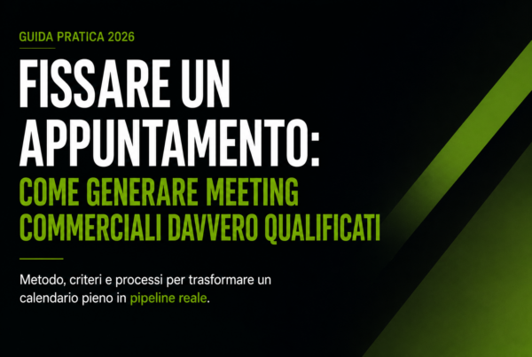Fissare un appuntamento commerciale cover