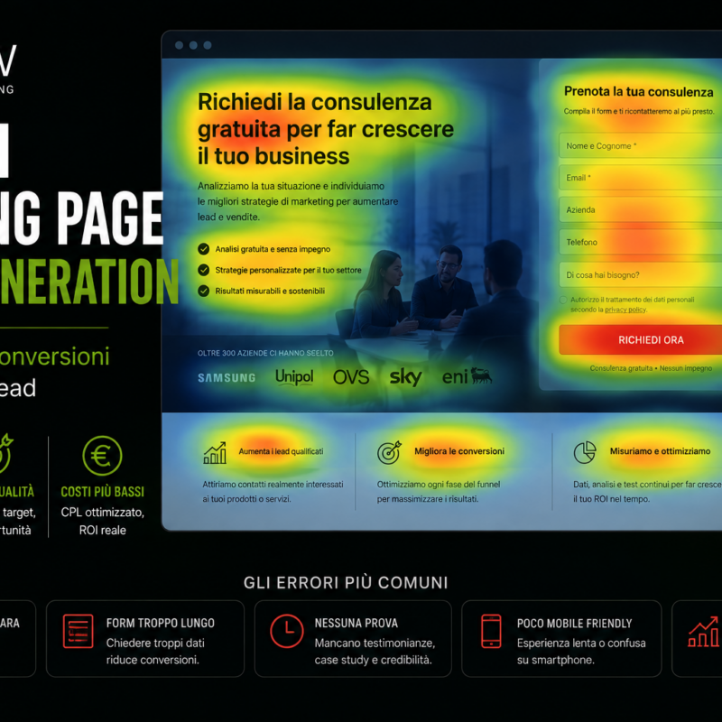errori landing page