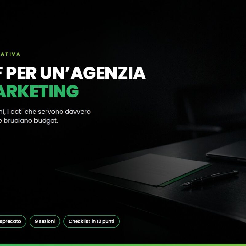 brief per un'agenzia di marketing