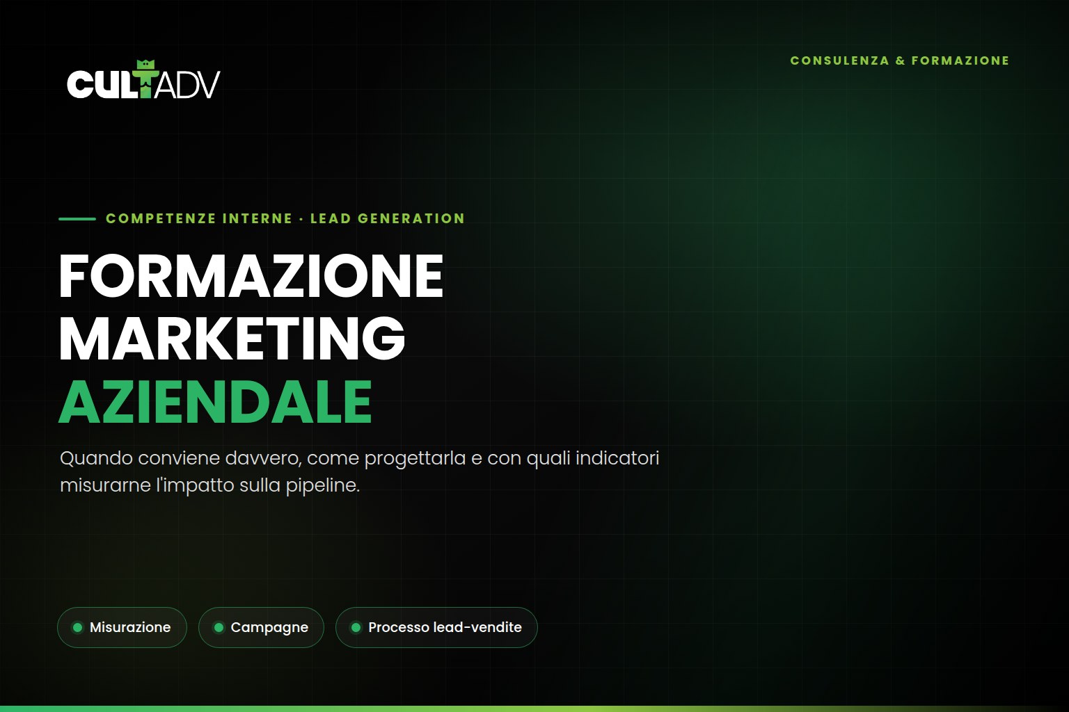 Formazione marketing aziendale: quando conviene e come misurarne l’impatto